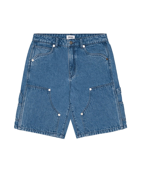 【KOOLOSET】Haas Double Knee Bermuda Denim Fxishone Womens Jean Shorts Bermuda Shorts Y2k High Waisted